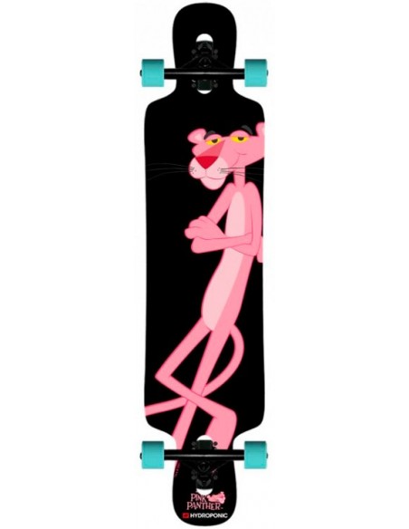 hydroponic longboard drop through 3.0 pink panther 39.25 schwarz