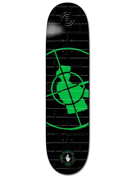 Comprar public enemy x element stencil 8.25" skateboard deck