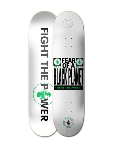 public enemy x element fear 8.5" skateboard deck