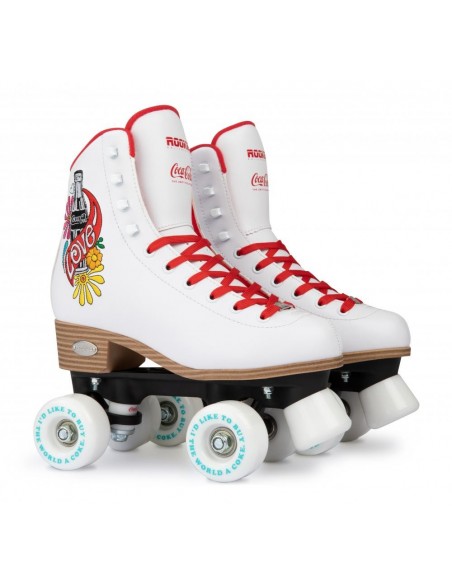 rookie rollerskates coca-cola love weiss