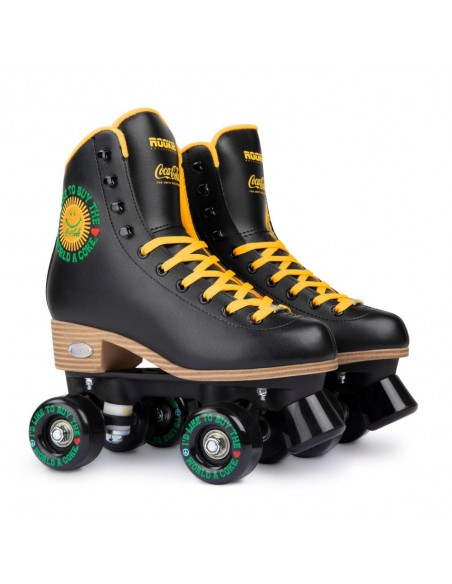 rookie rollerskates coca-cola sunshine schwarz