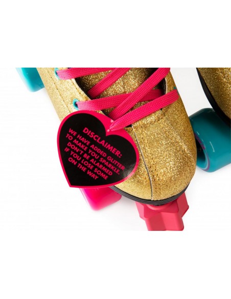 Producto rookie rollerskates bump rollerdisco gold