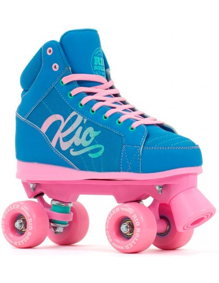 rio roller lumina quad skates | blau-rosa