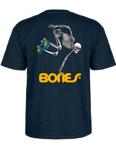 t-shirt powell peralta skateboarding skeleton - marinenblau