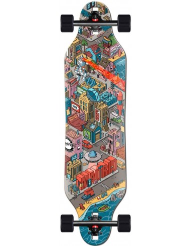 madrid drop-thru madrid city 36" komplettes longboard