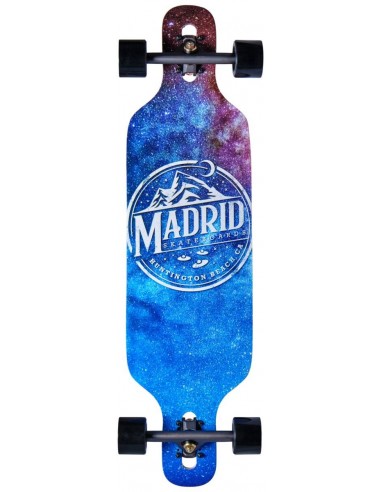 madrid drop-thru galaxy 36.5" komplettes longboard