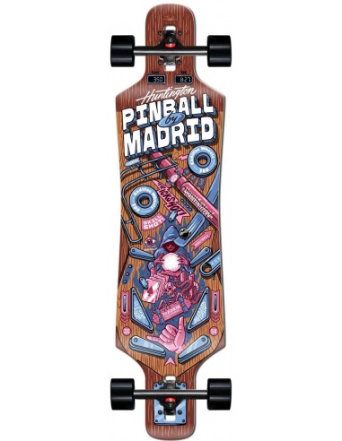 madrid drop-thru pinball wizard 39" komplettes longboard