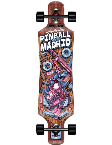 madrid drop-thru pinball wizard 39" komplettes longboard