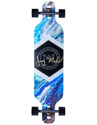 madrid drop-thru blau 40 komplettes longboard