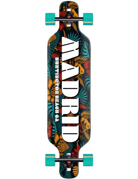 madrid drop-thru tropics 40" komplettes longboard