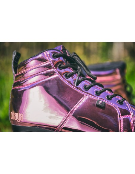 Producto chaya vintage roller skates pink laser