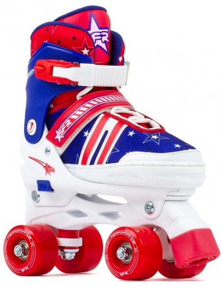 sfr spectra adjustable quad skates blau/rot