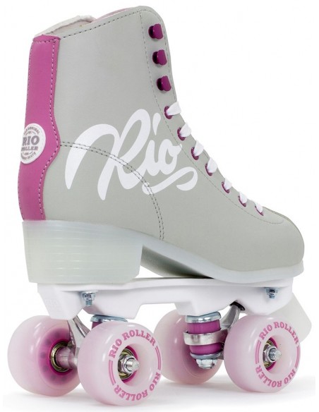 Venta rio roller script quad skates grau/purpel