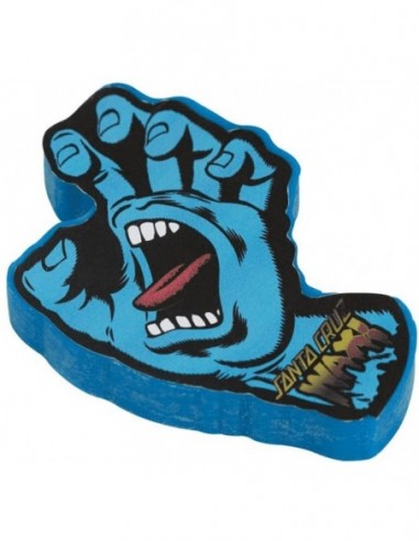 santa cruz screaming hand curb wax blue