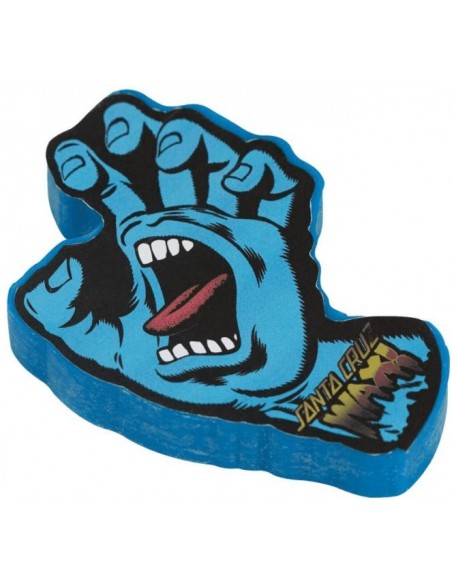 santa cruz screaming hand curb wax blue