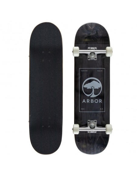 arbor skateboard street 8.5 logo black