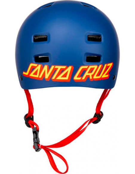 Venta bullet x santa cruz helmet strip logo matt blau