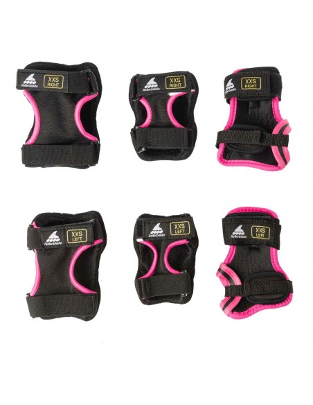 Comprar rollerblade skate gear junior 3er pack protection pack schwarz und pink