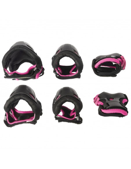 Venta rollerblade skate gear junior 3er pack protection pack schwarz und pink