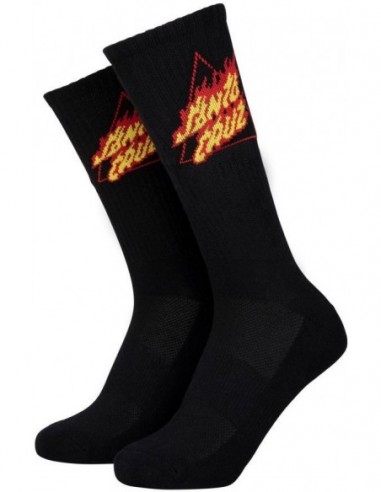 santa cruz flamed not a dot socken farbe schwarz