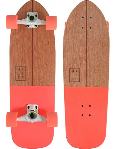 surfskate miller soul coral 31.5" x 9.7"