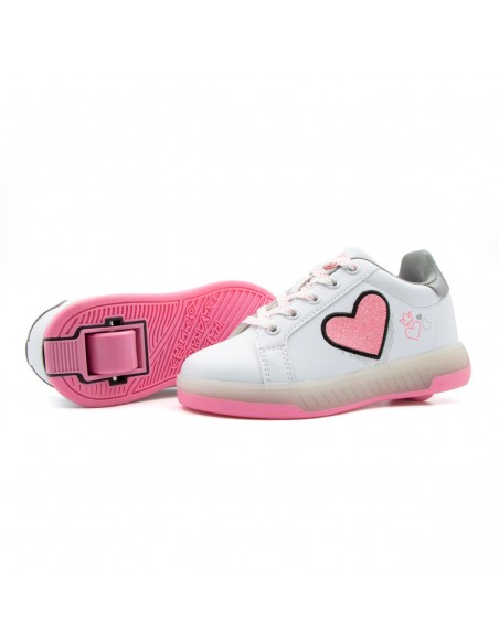 Comprar breezy rollers light heart rollschuhe in weiß und rosa