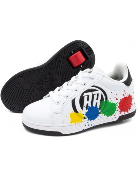 Comprar breezy rollers splatter white-black-multi shoes with wheels