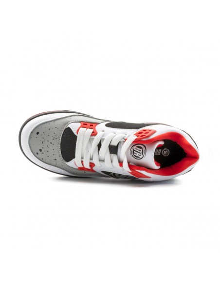 Tienda de breezy rollers jump white-grey-red shoes with wheels