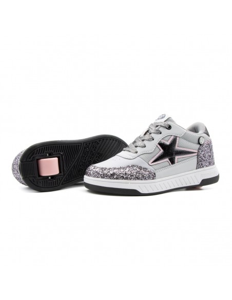 Comprar breezy rollers sparkle silver-grey shoes with wheels