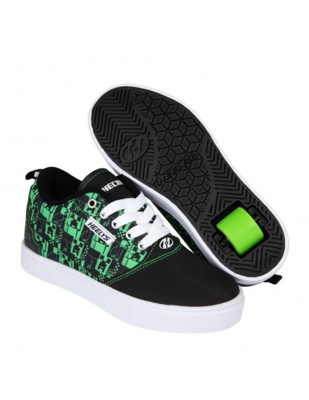 heelys x minecraft pro 20 prints mmc black-green