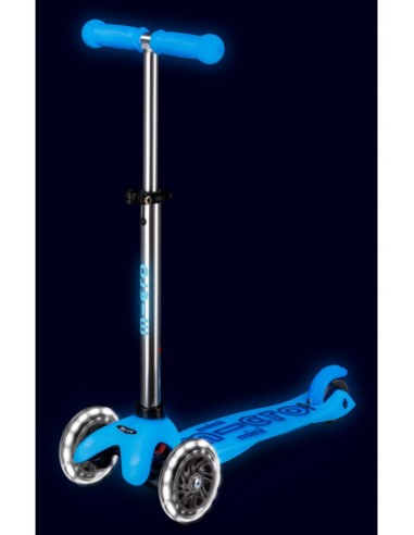 patinete micro mini deluxe led glow blau