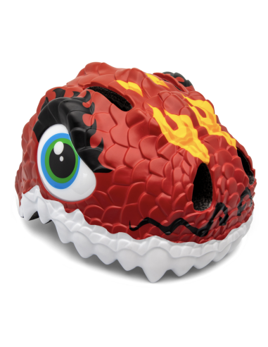 kinderhelm crazy safety drache rot. alter 2-8 jahre.