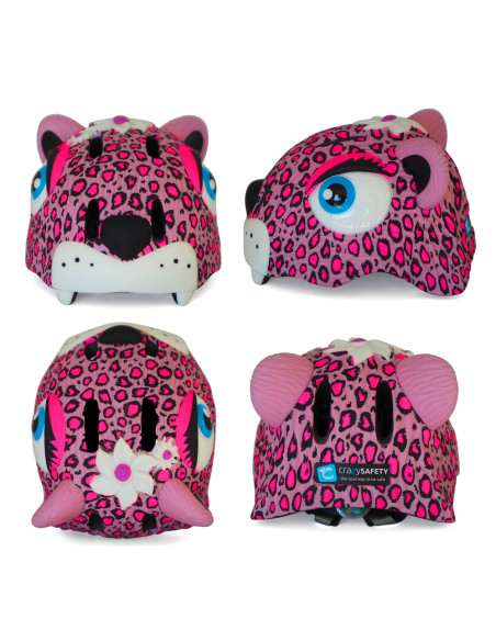 Comprar kinderhelm crazy safety leopard rosa. alter 2-8 jahre.