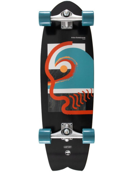 Oferta arbor x carver cx surfskate fat fish 32.5" surfskate