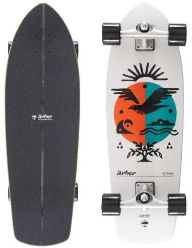 arbor x carver cx surfskate surf rocket 30.5" surfskate