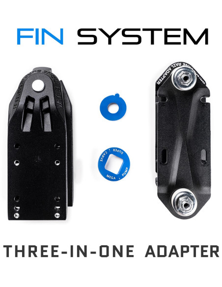 waterborne fin system surf + rail adapter