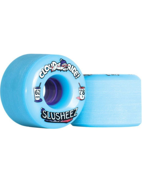 cloud ride wheels slusheez 62mm blau - 4 pack