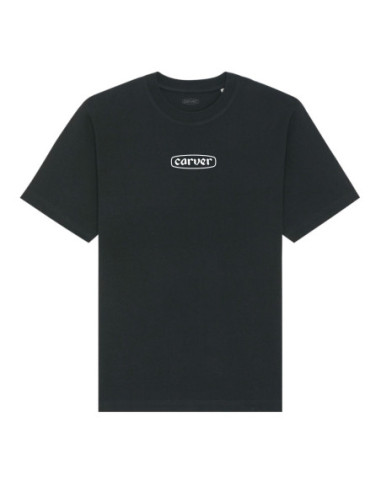 carver logo short sleeve tee - schwarz