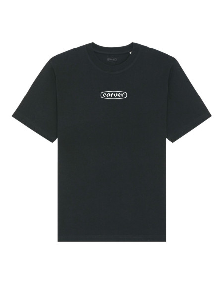 carver logo short sleeve tee - schwarz