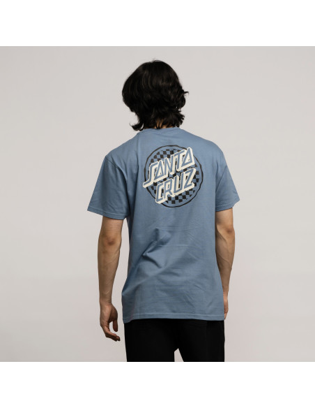 Venta santa cruz tee breaker check opus dot dusty blau