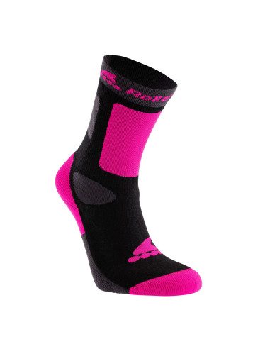 rollerblade kids socks schwarz-rosa