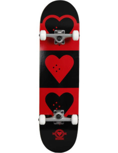 Skateboard Heart Supply Quadron Logo 8.25" Rot