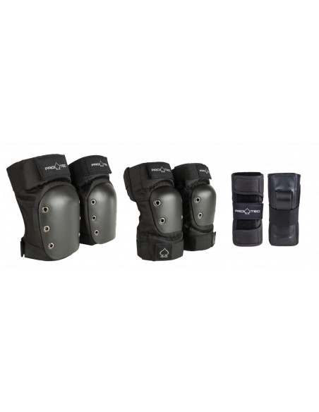 schützer-pack pro-tec junior schwarz| 3er pack