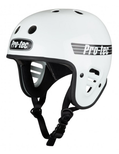 helm pro-tec full cut weiß glänzend